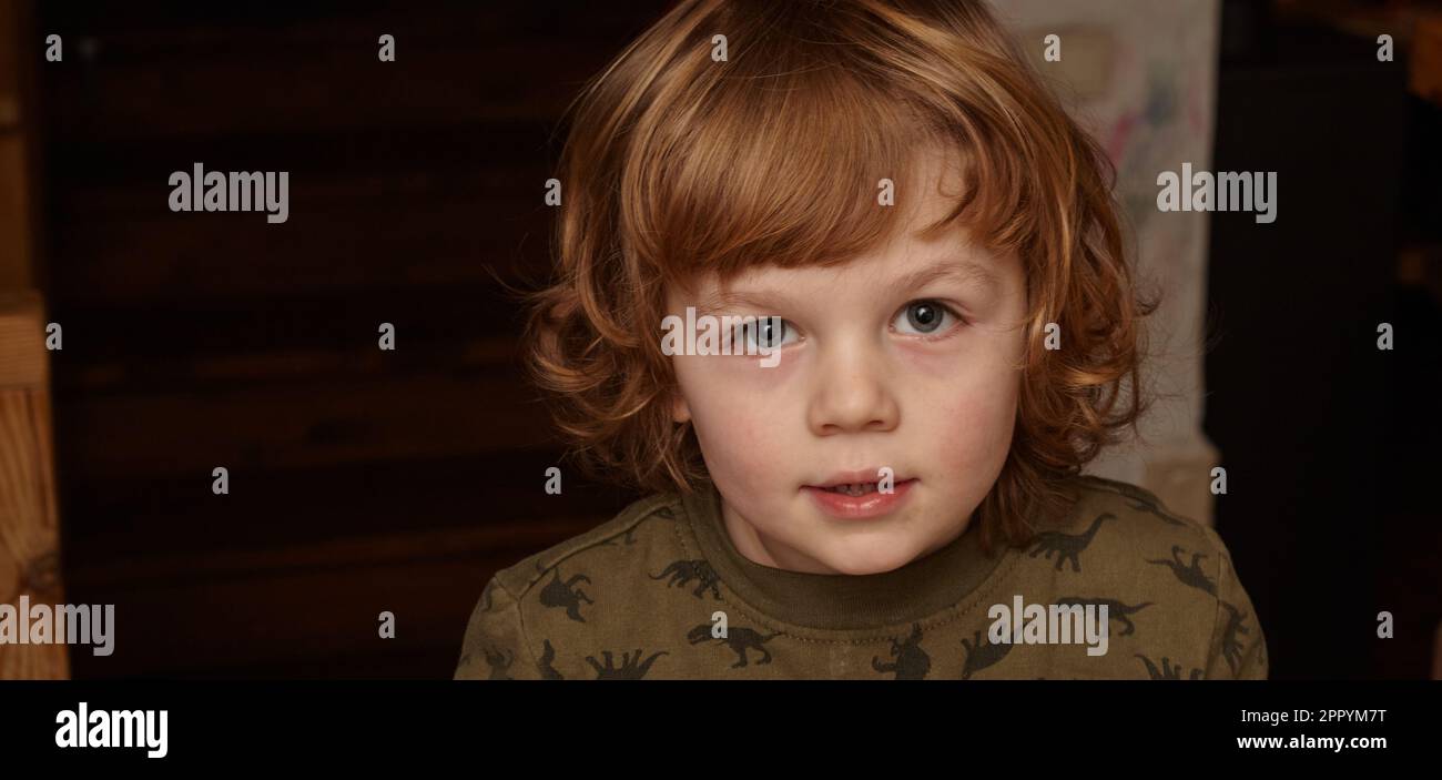 portrait of a little boy Stock Photo