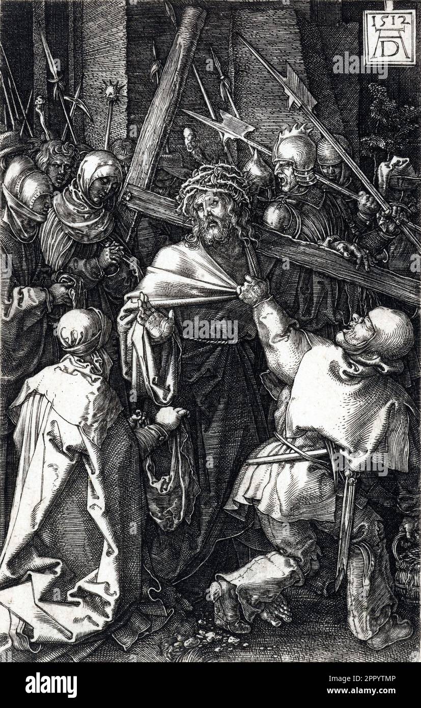 Carrying the Cross, Albrecht Dürer, 1512 Stock Photo