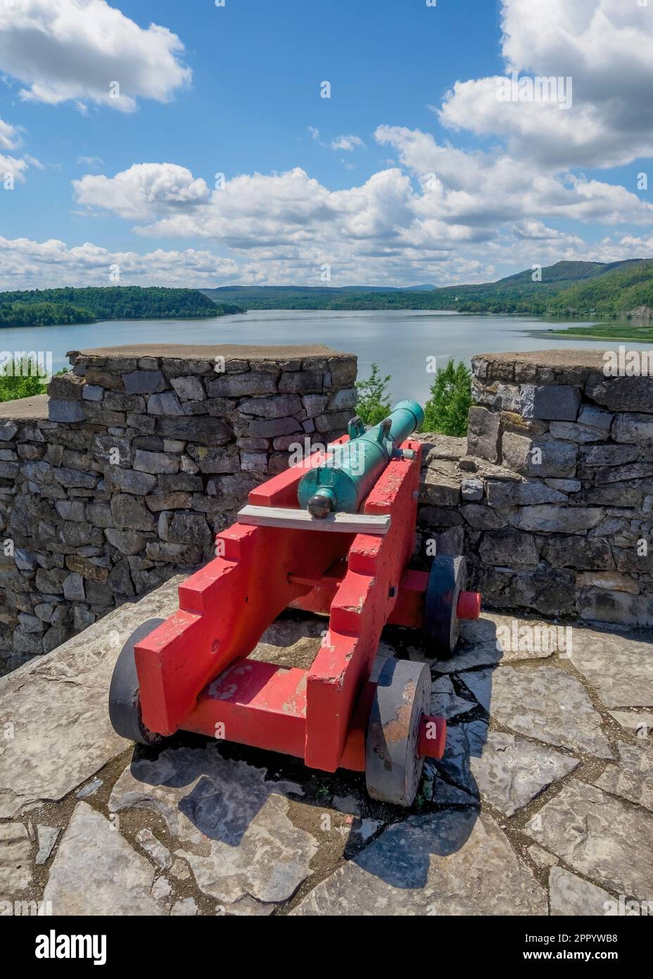 Canon facing Lake Champlain at Fort Ticonderoga, Ticonderoga, New York