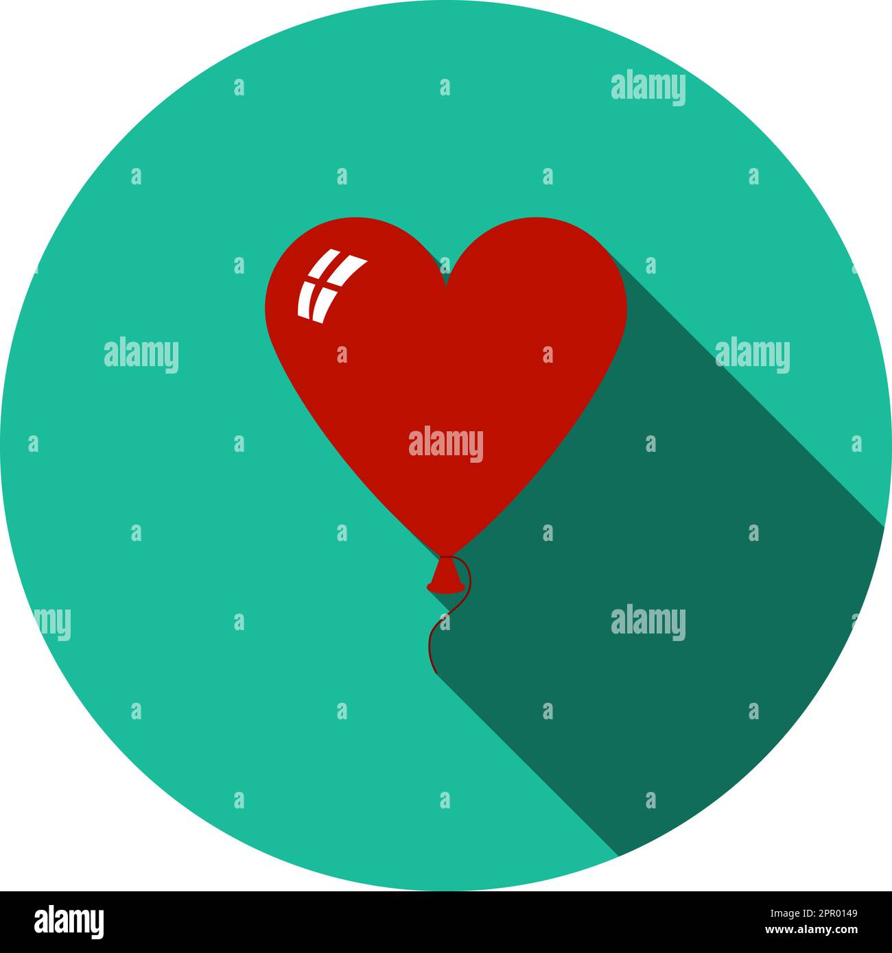 Heart Shape Balloon Icon Stock Vector Image & Art - Alamy