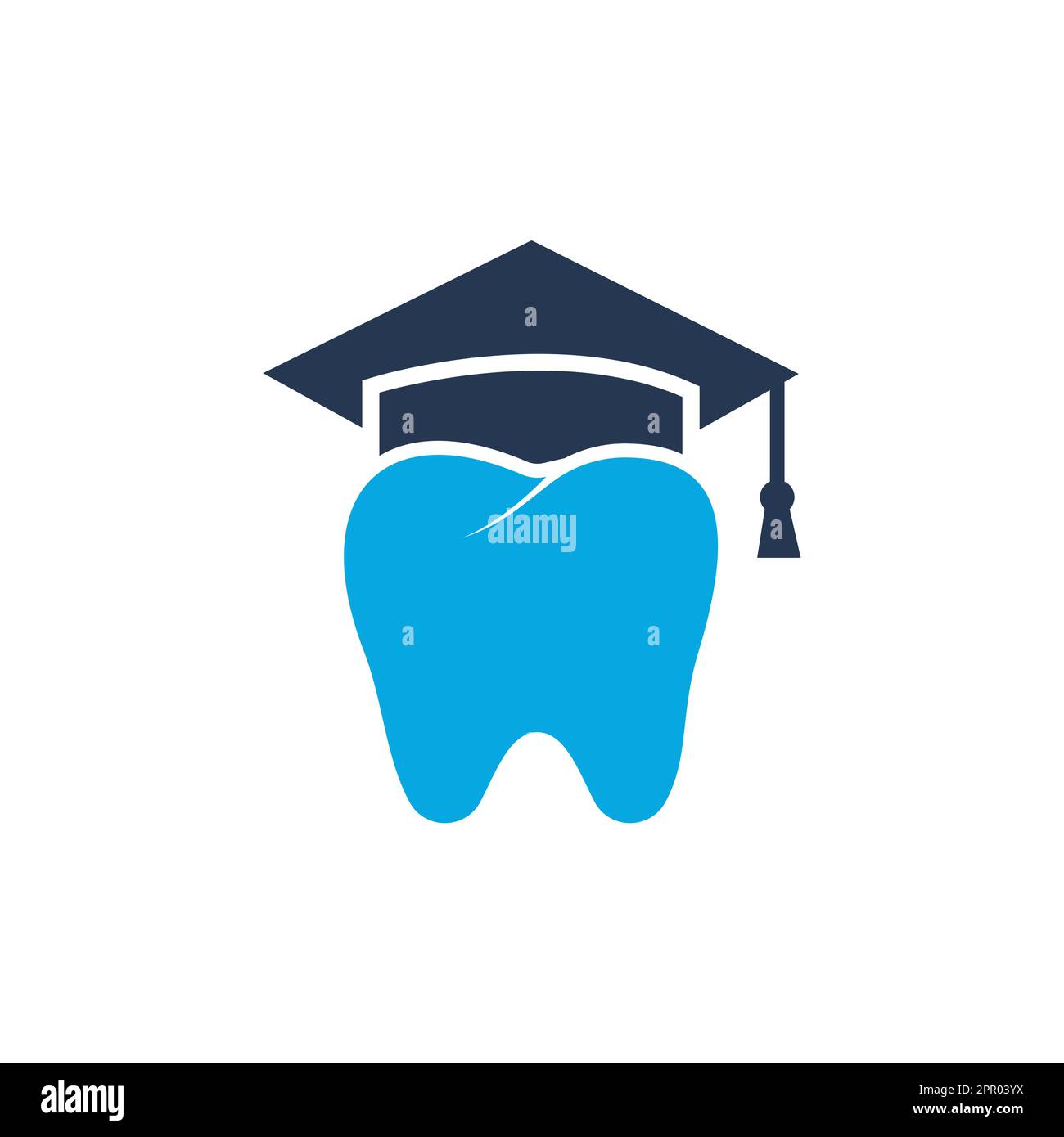 Dental study vector logo design. Dental university logo design template