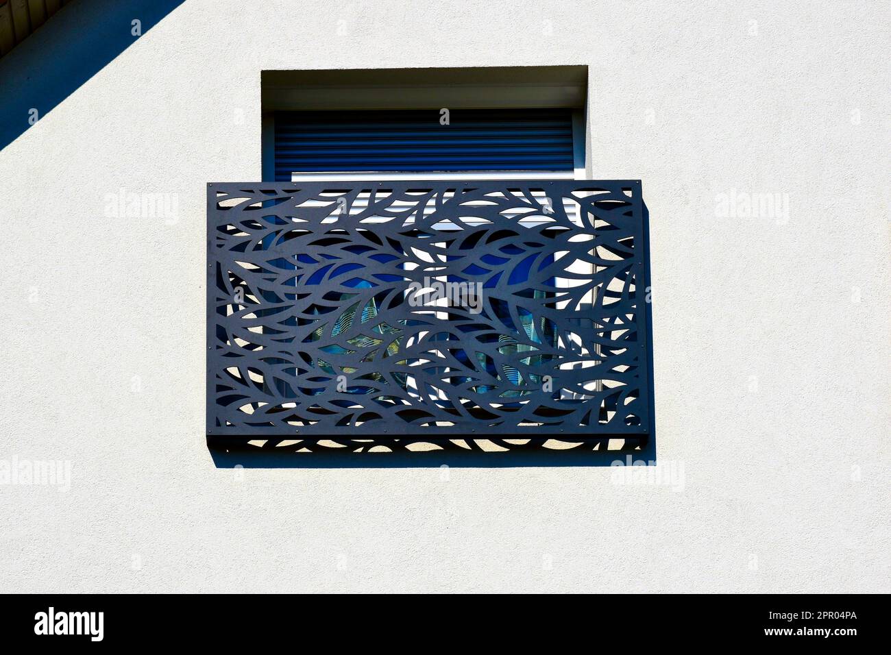 laser railing. isolated laser cut balustrade guard rail. french balcony ...