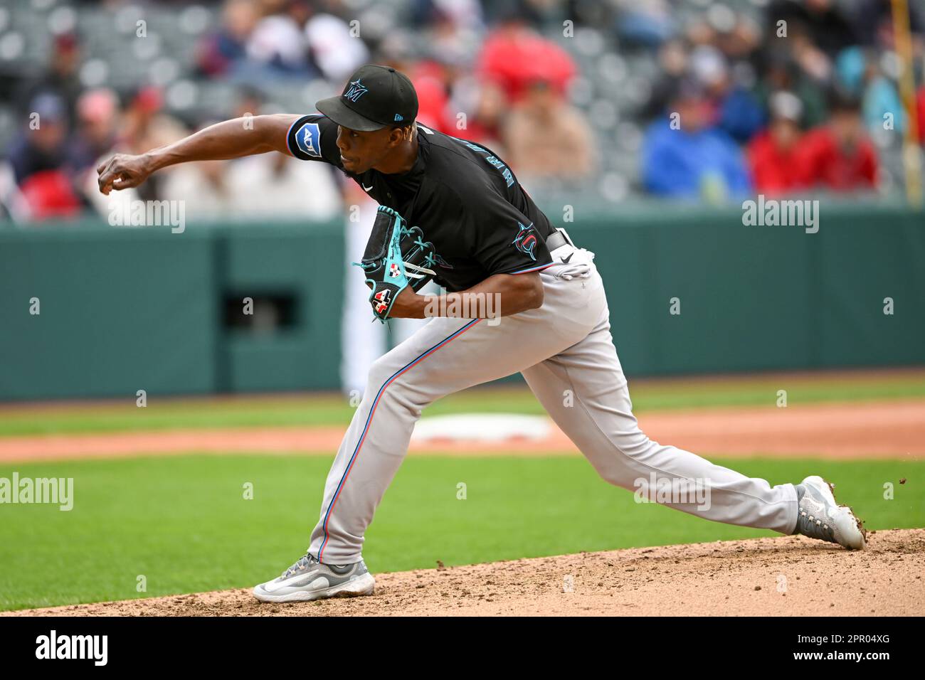 Miami Marlins relief pitcher Huascar Brazoban throws during the seventh  inning of a baseball game against the Philadelphia Phillies, Wednesday,  Sept. 14, 2022, in Miami. (AP Photo/Lynne Sladky Stock Photo - Alamy