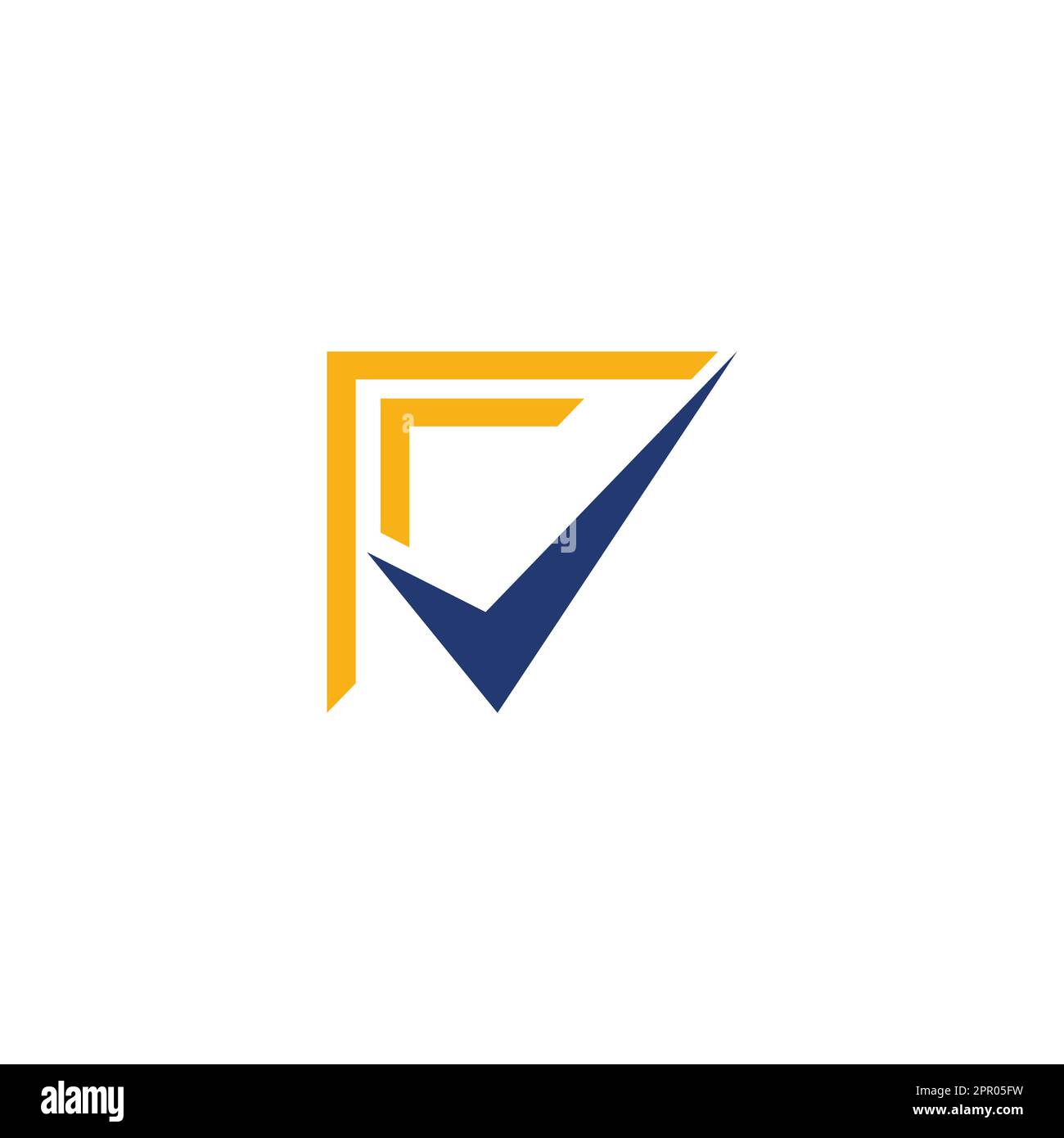 Check mark logo template vector design. Stock Vector
