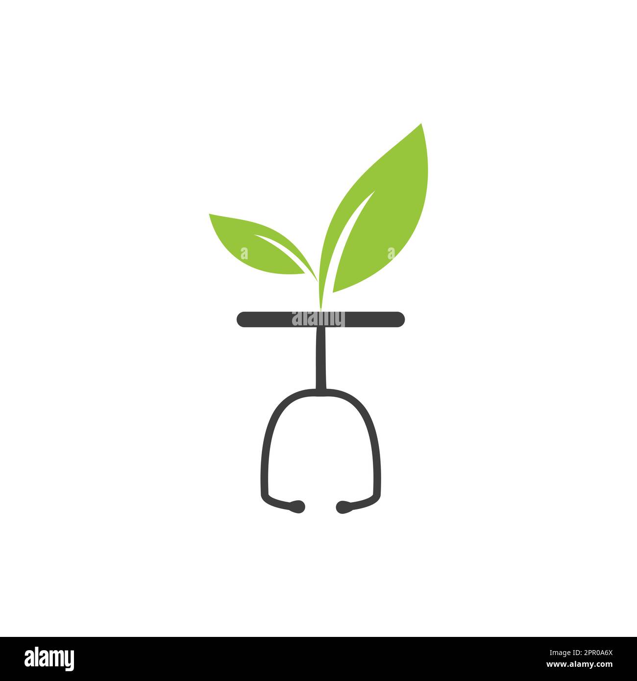 Health nature logo design template. Modern natural leaf with ...