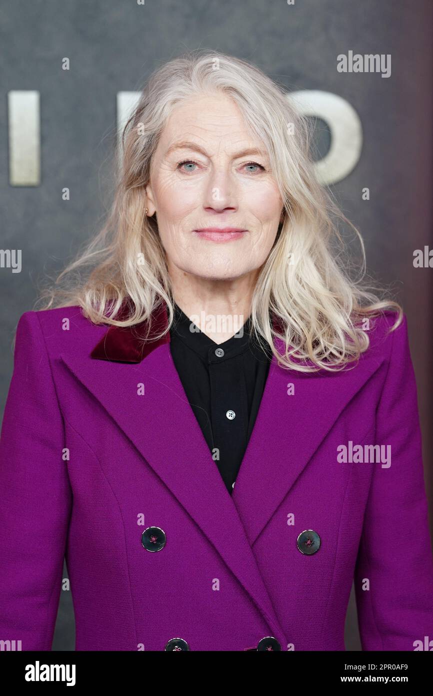 Geraldine James attends the global premiere of Silo, at Battersea Power