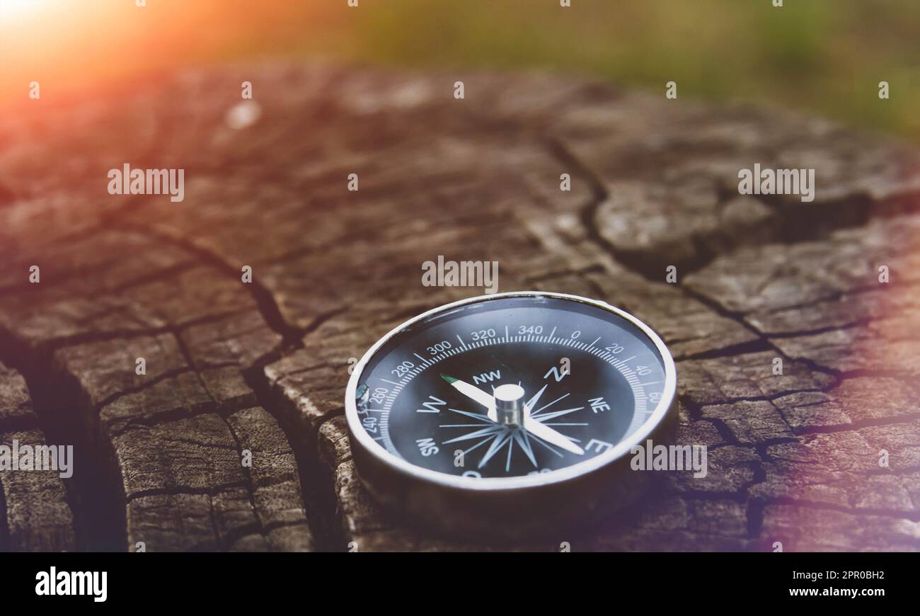 Travel and navigation. Determination of cardinal points by compass ...