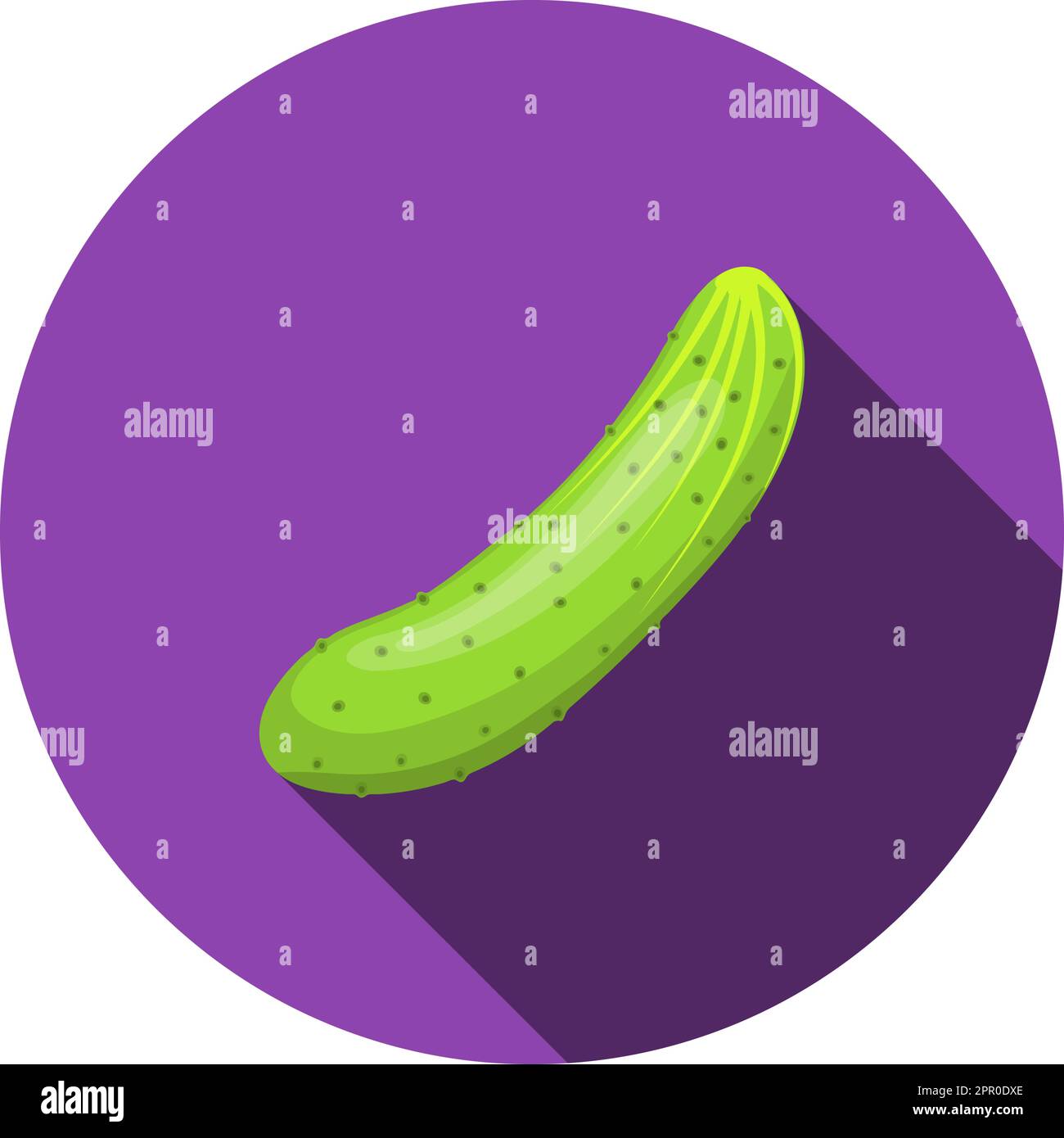 Long green cucumber Stock Vector Images - Alamy