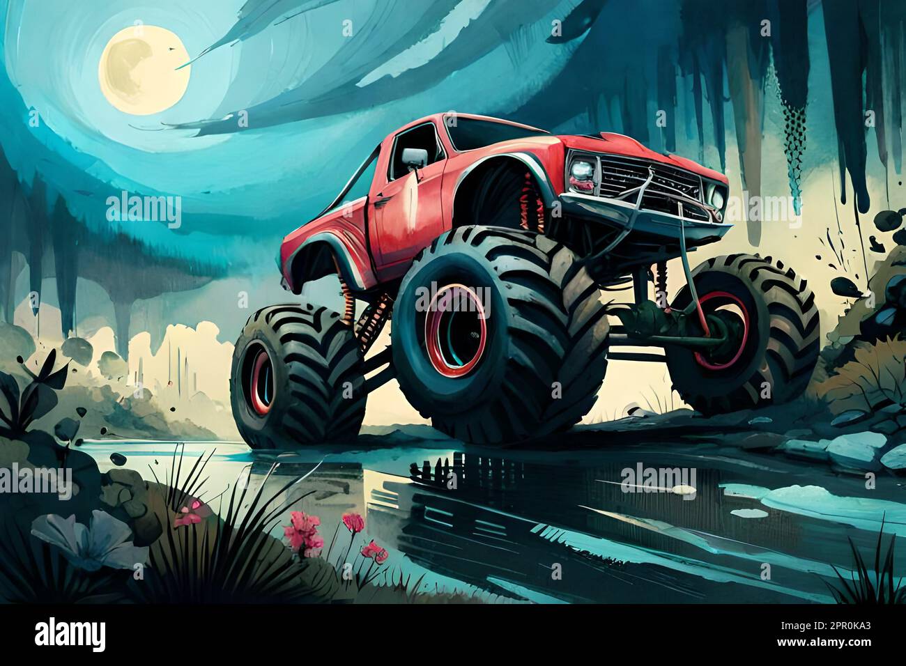 Monster truck Stock Vector Images - Alamy