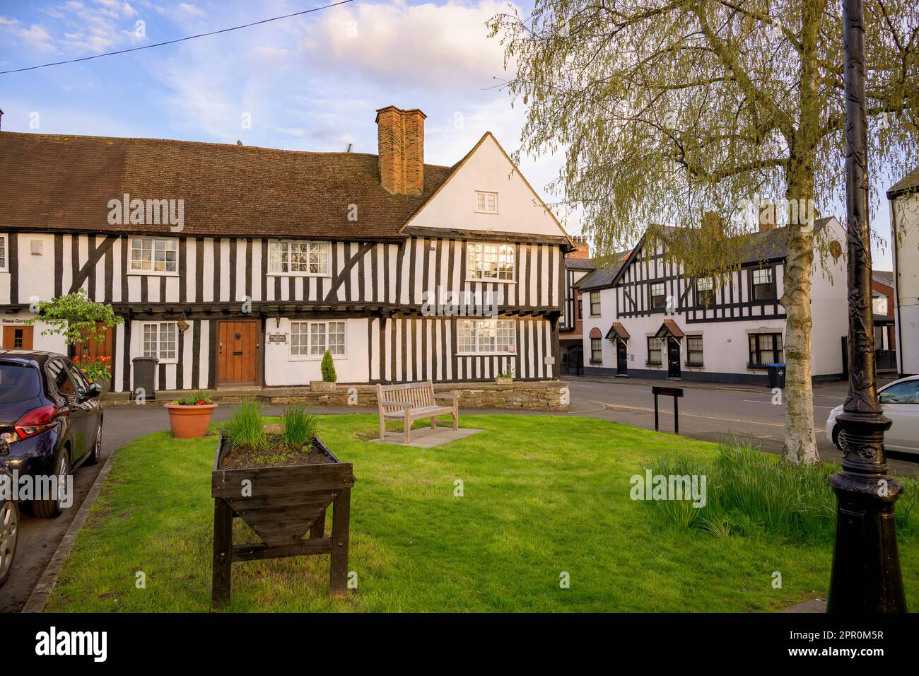 The building known locally as Guy Fawkes house, which was an inn used by the gunpowder plotters. Located in Dunchurch village centre, Warwickshire. Stock Photo
