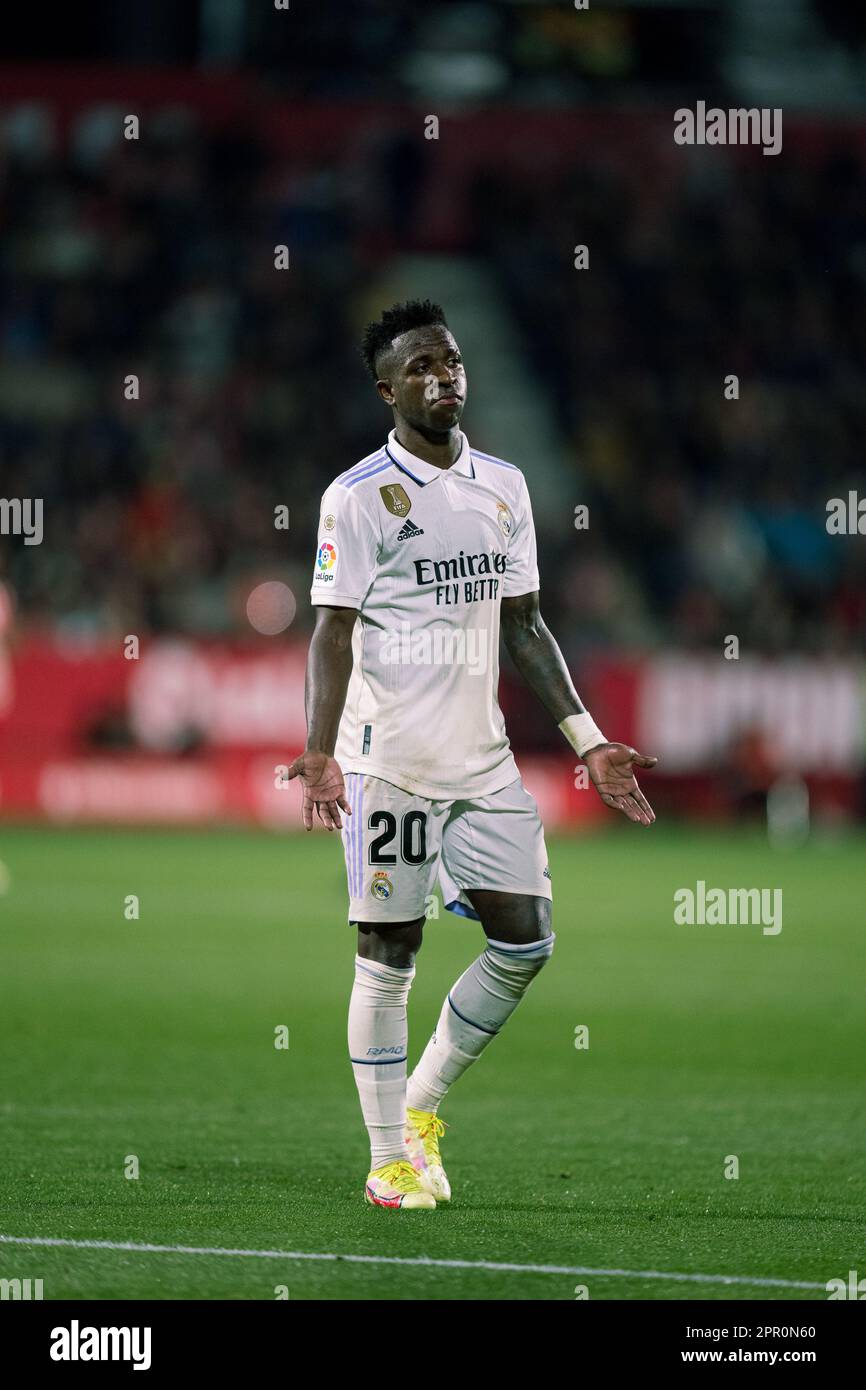 Girona, Spain, 25, April, 2023.  Spanish La Liga: Girona FC v Real Madrid CF .  Credit: Joan G/Alamy Live News Stock Photo