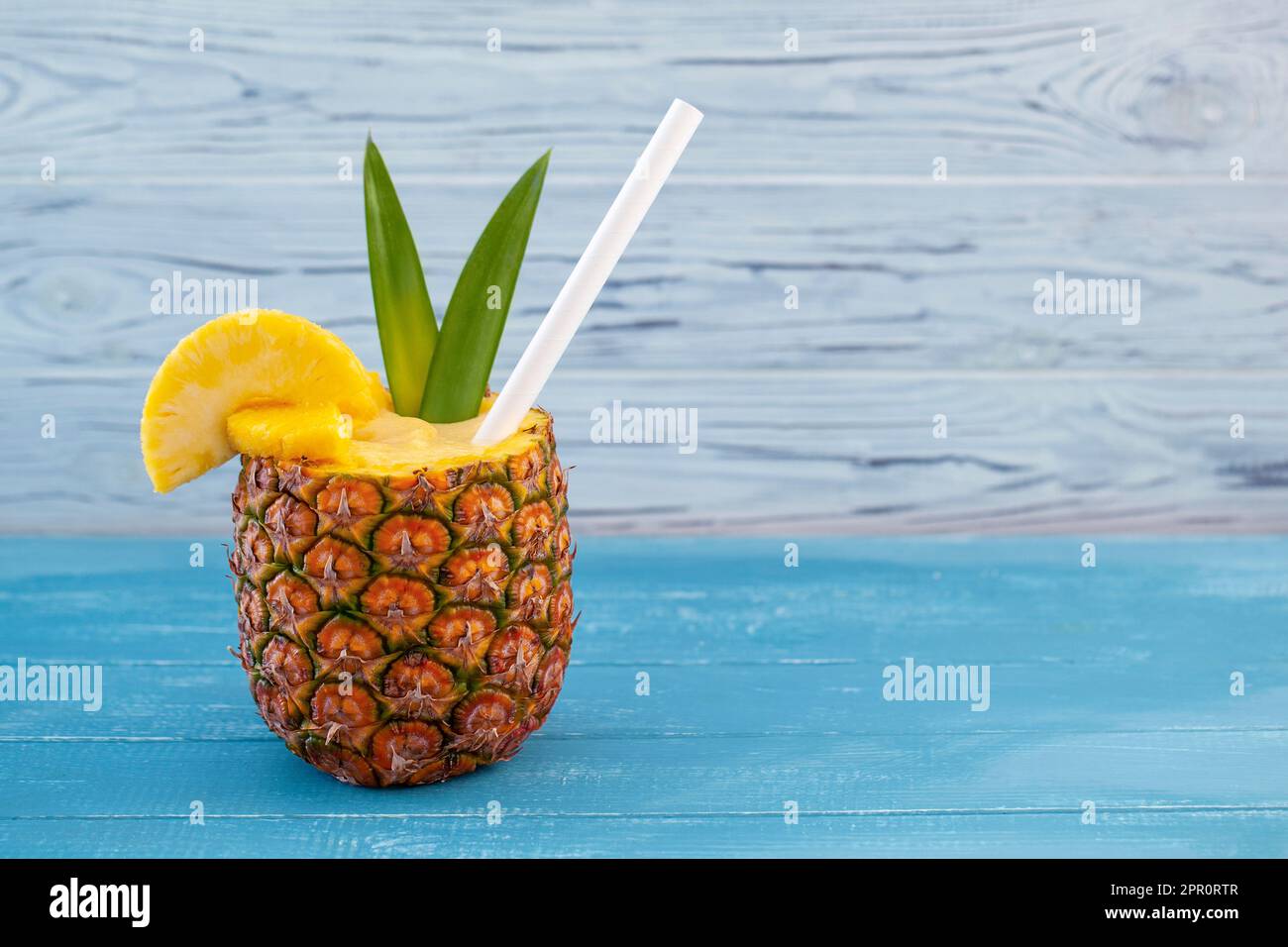 Tropical Pina Colada Cocktail Stock Photo