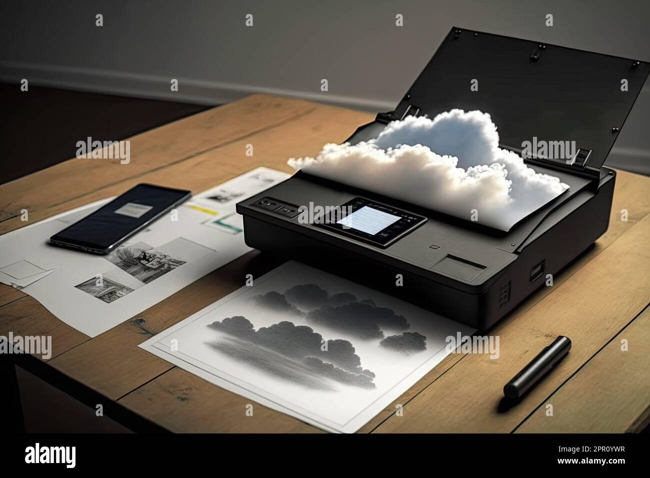 A rapid scanner, which is being used to transfer physical papers into