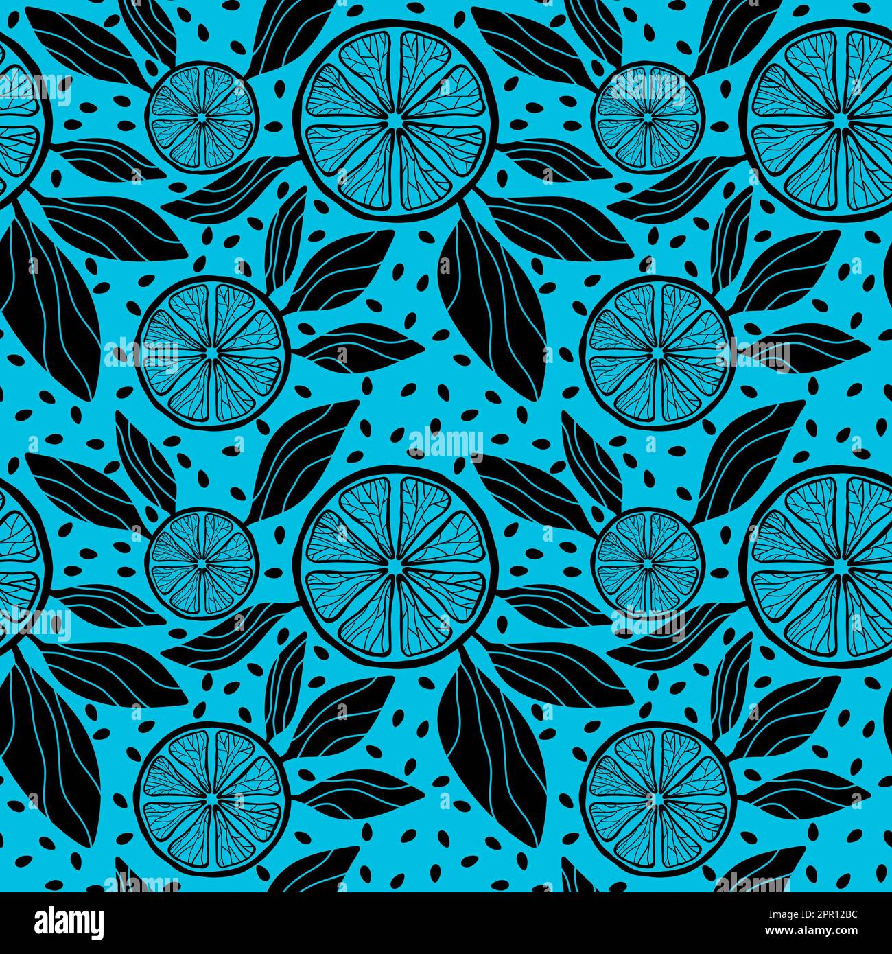 Cartoon summer seamless lemon pattern for wrapping paper and fabrics ...