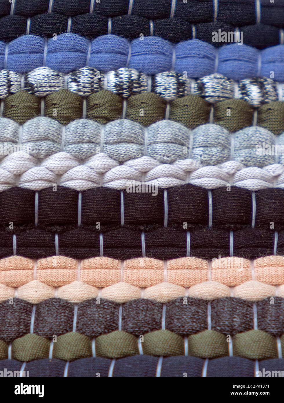 Colorful ropes pattern background used as decorative element for ...