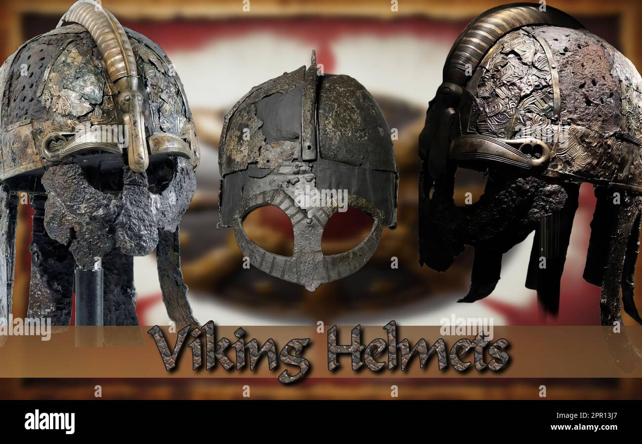 Archaeological finds from the Viking era representing various types of