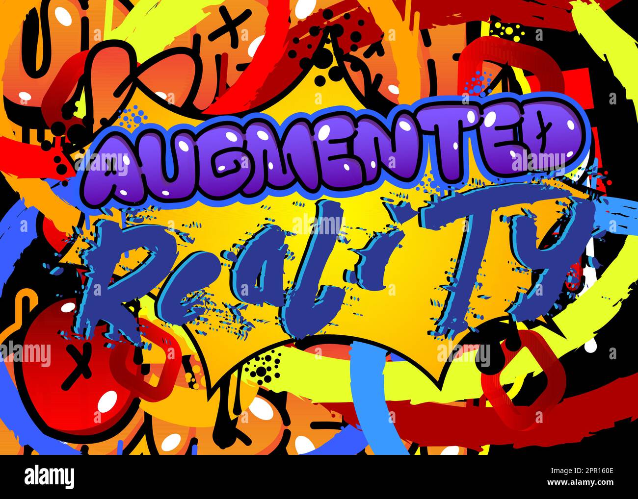 Augmented Reality. Graffiti tag Stock Vector Image & Art Alamy