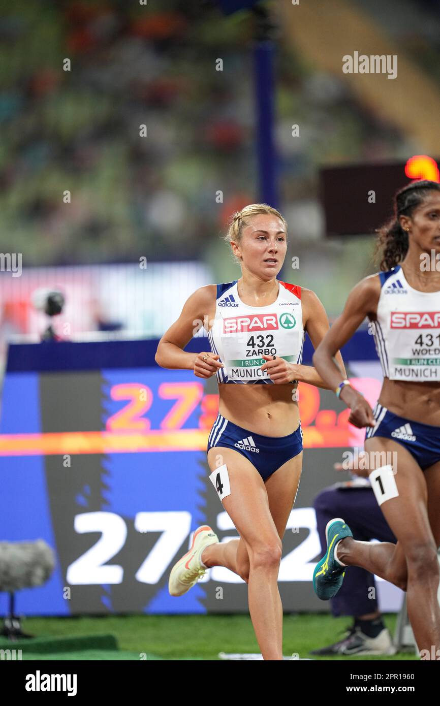 Alessia Zarbo participating in the 10.000 meters at the 2022 European