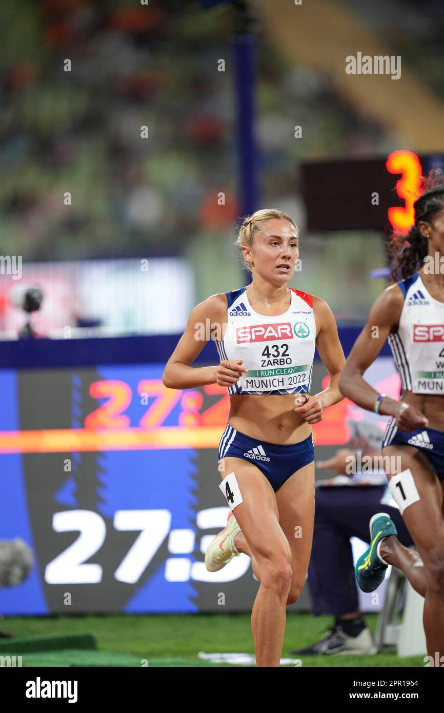 Alessia Zarbo participating in the 10.000 meters at the 2022 European