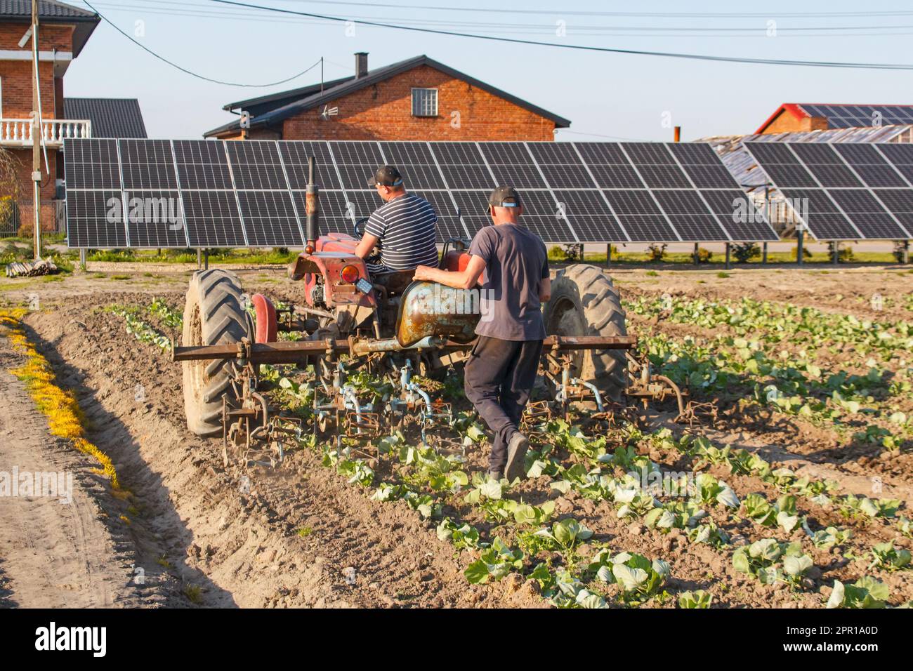 Farmers with tractor modern hi-res stock photography and images - Alamy