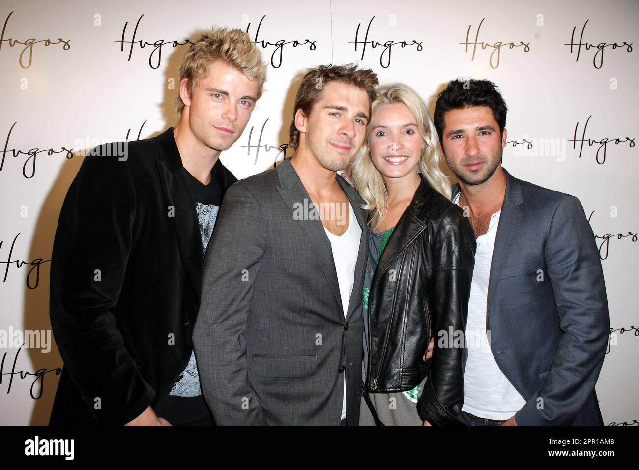 Luke Mitchell (far left) and the cast of 'Packed To The Rafters' The ...