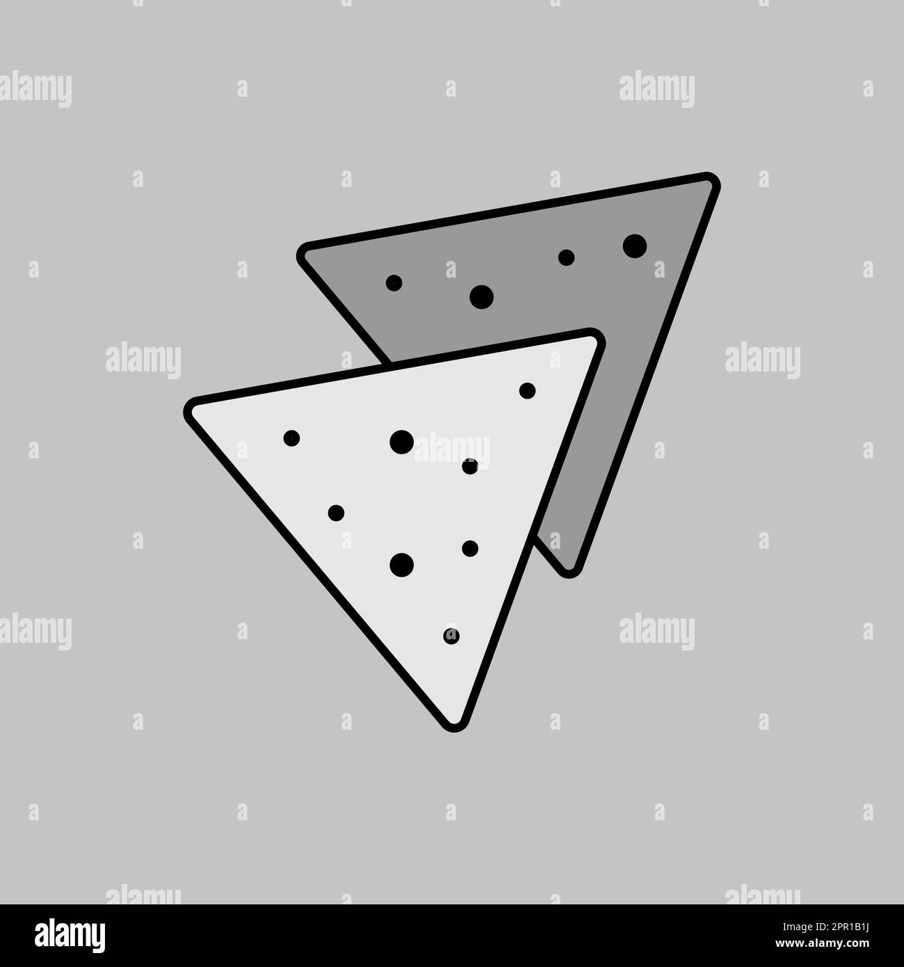 Tortilla chips or nachos tortillas vector icon Stock Vector Image &amp; Art ...