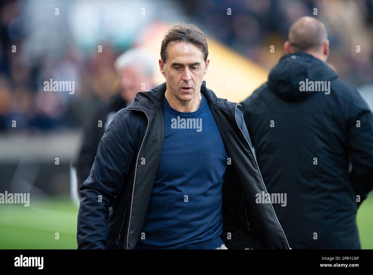 Julen Lopetegui, manager of Wolves during the Premier League match between Wolverhampton Wanderers and Crystal Palace at Molineux, Wolverhampton on Tuesday 25th April 2023. (Photo: Gustavo Pantano | MI News) Credit: MI News & Sport /Alamy Live News Stock Photo