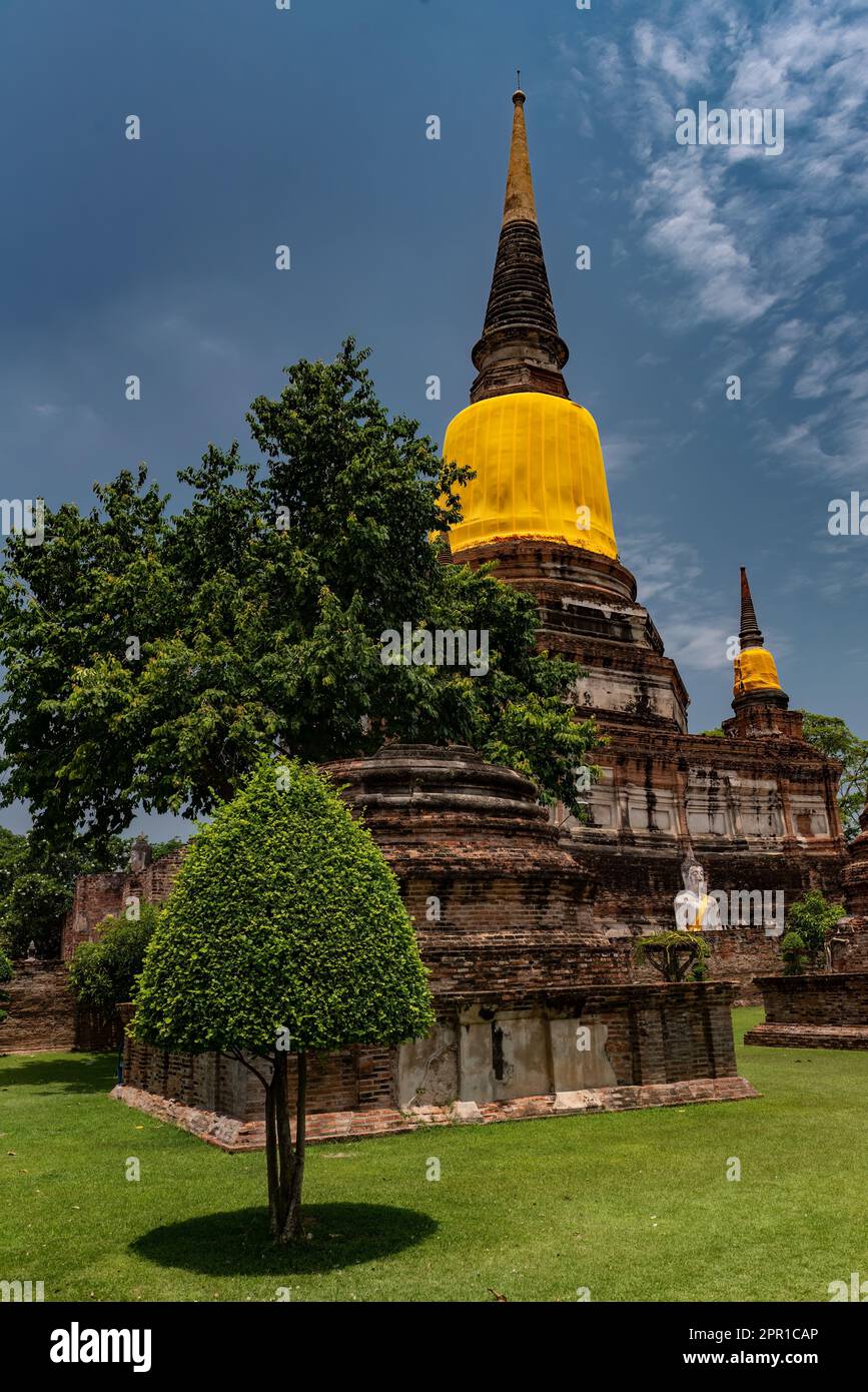 Aerial view in ayutthaya temple hi-res stock photography and images - Alamy