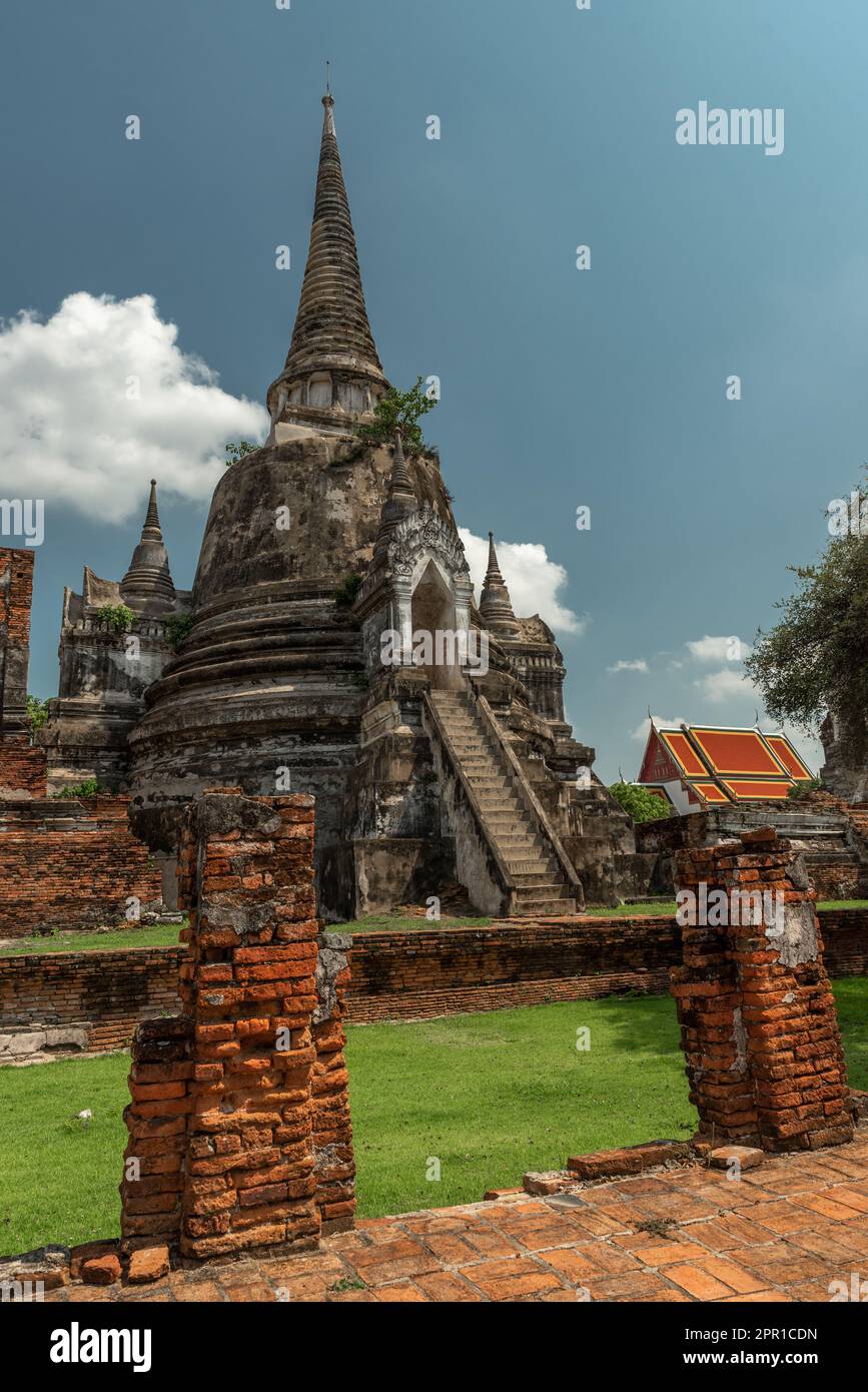 Aerial view in ayutthaya temple hi-res stock photography and images - Alamy
