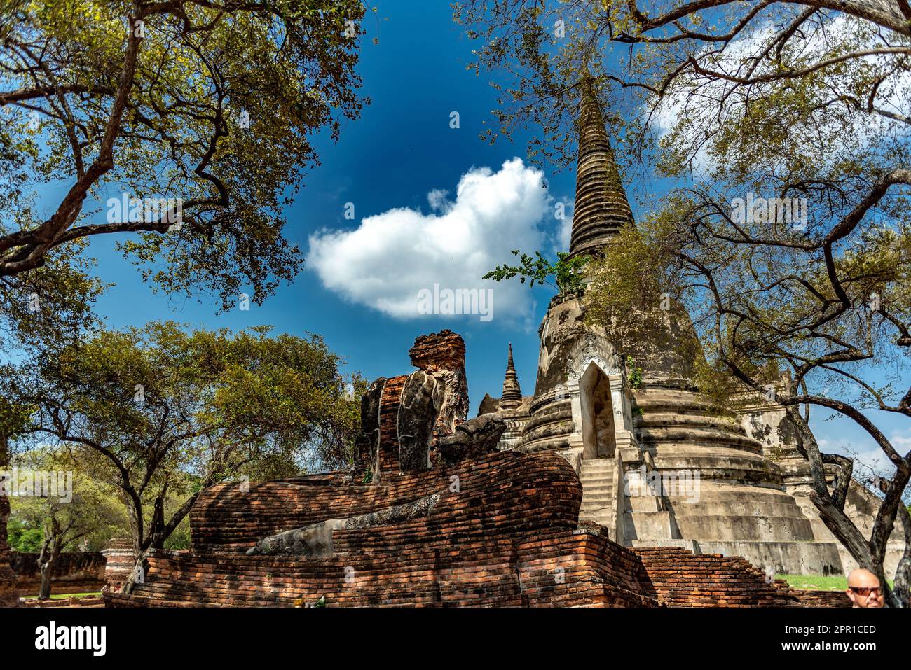 Aerial view in ayutthaya temple hi-res stock photography and images - Alamy