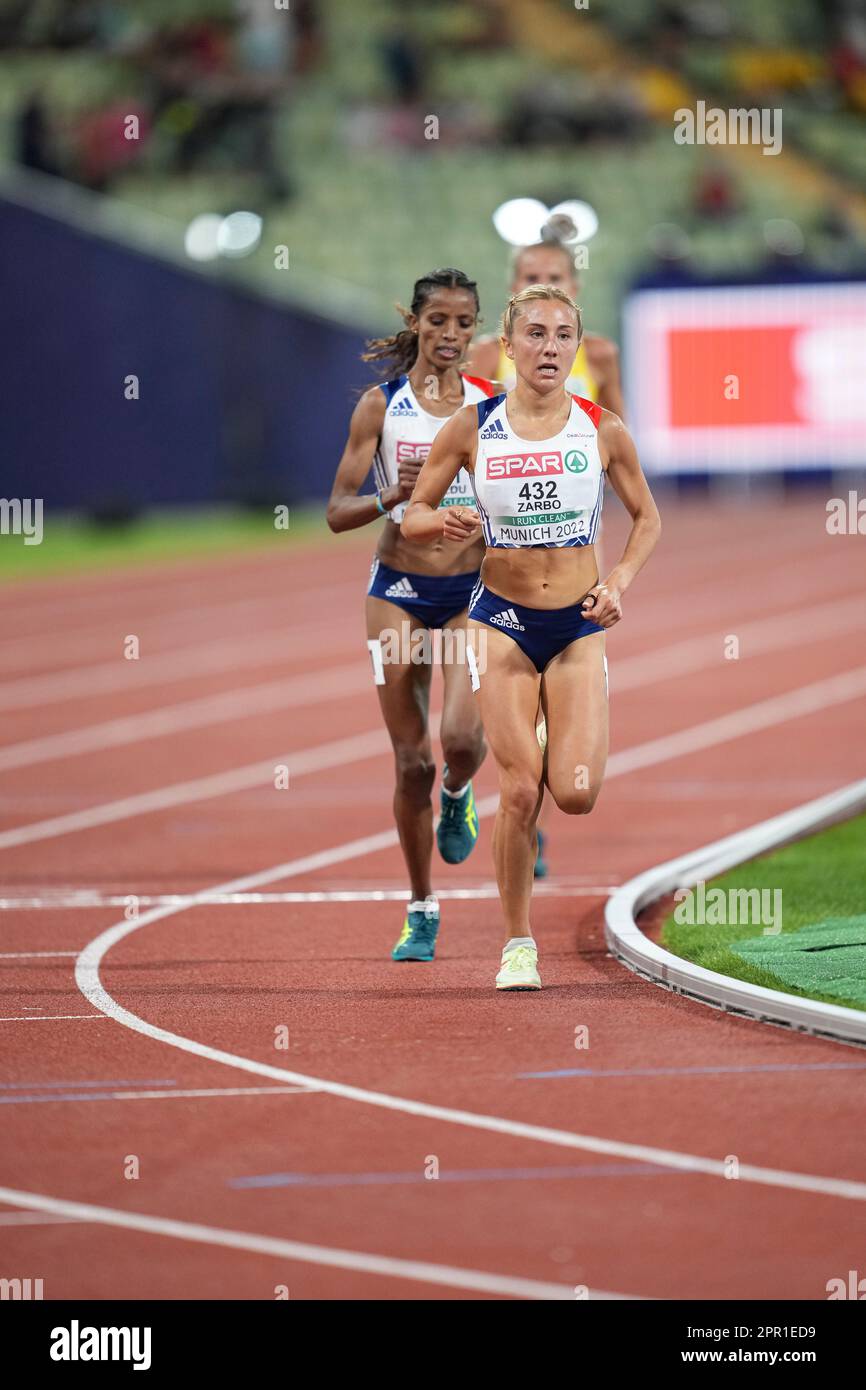 Alessia Zarbo participating in the 10.000 meters at the 2022 European