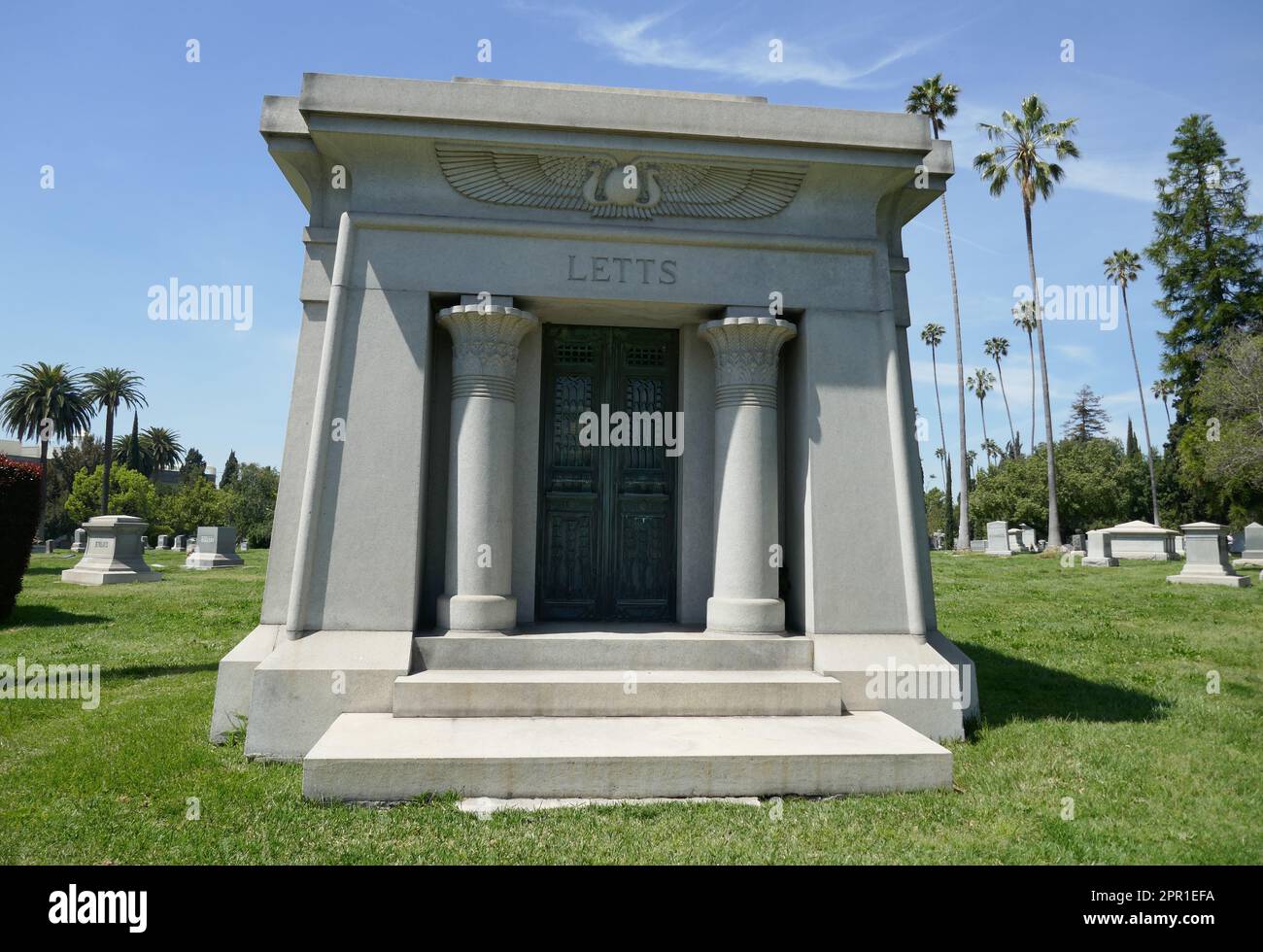 Los Angeles, California, USA 22nd April 2023 Arthur Letts and Arthur Letts Jr. Graves in Family