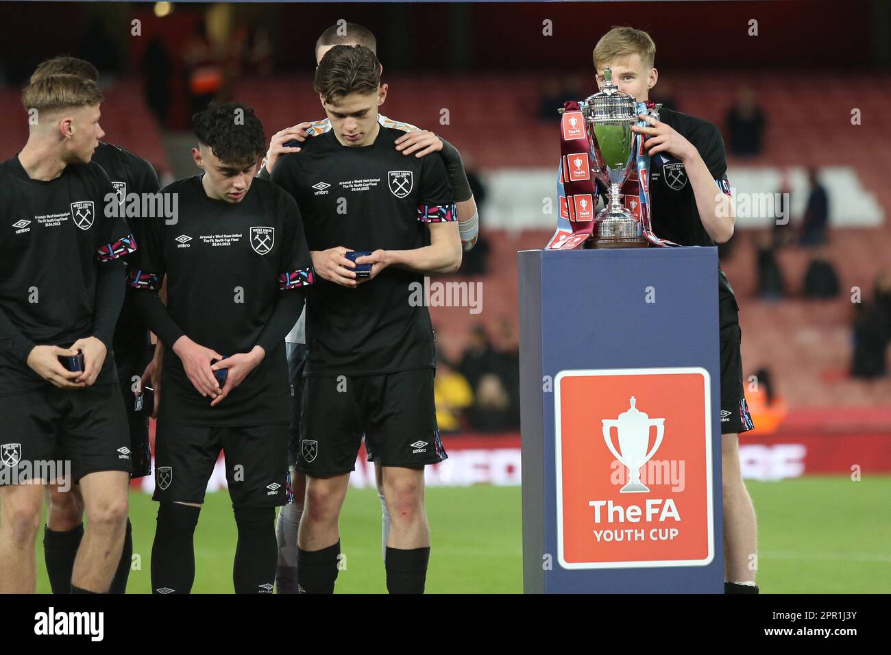 London, UK. 25th Apr, 2023. Callum Marshall of West Ham United U18s