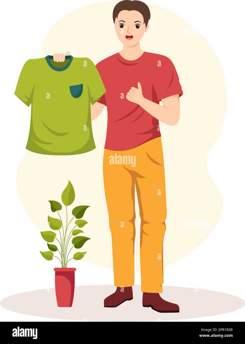 T shirt Store for Buying New Products Clothing or Outfit with Various