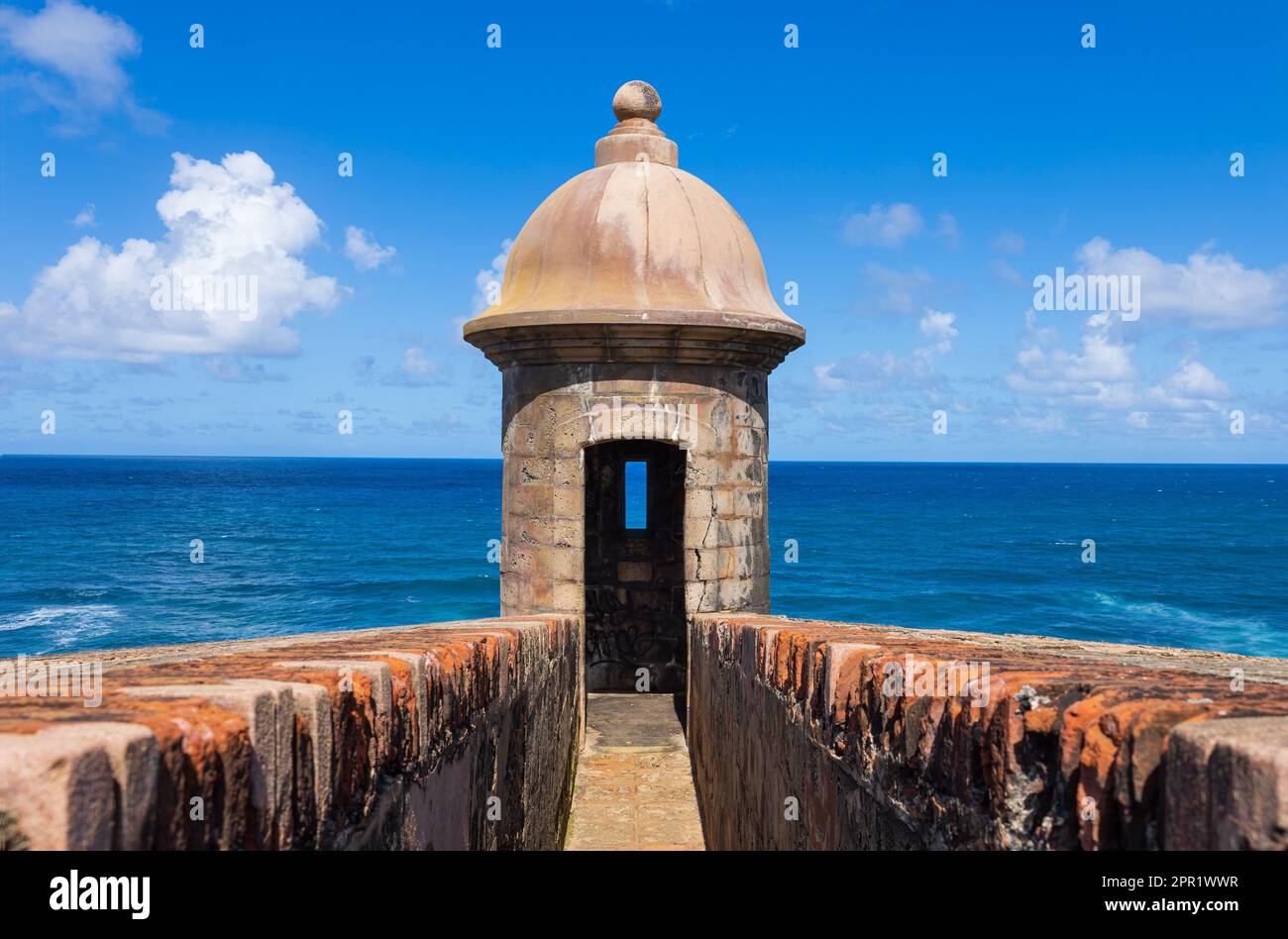 National park Castillo San Felipe del Morro Fortress in old San Juan, Puerto  Rico, UNESCO site Stock Photo - Alamy