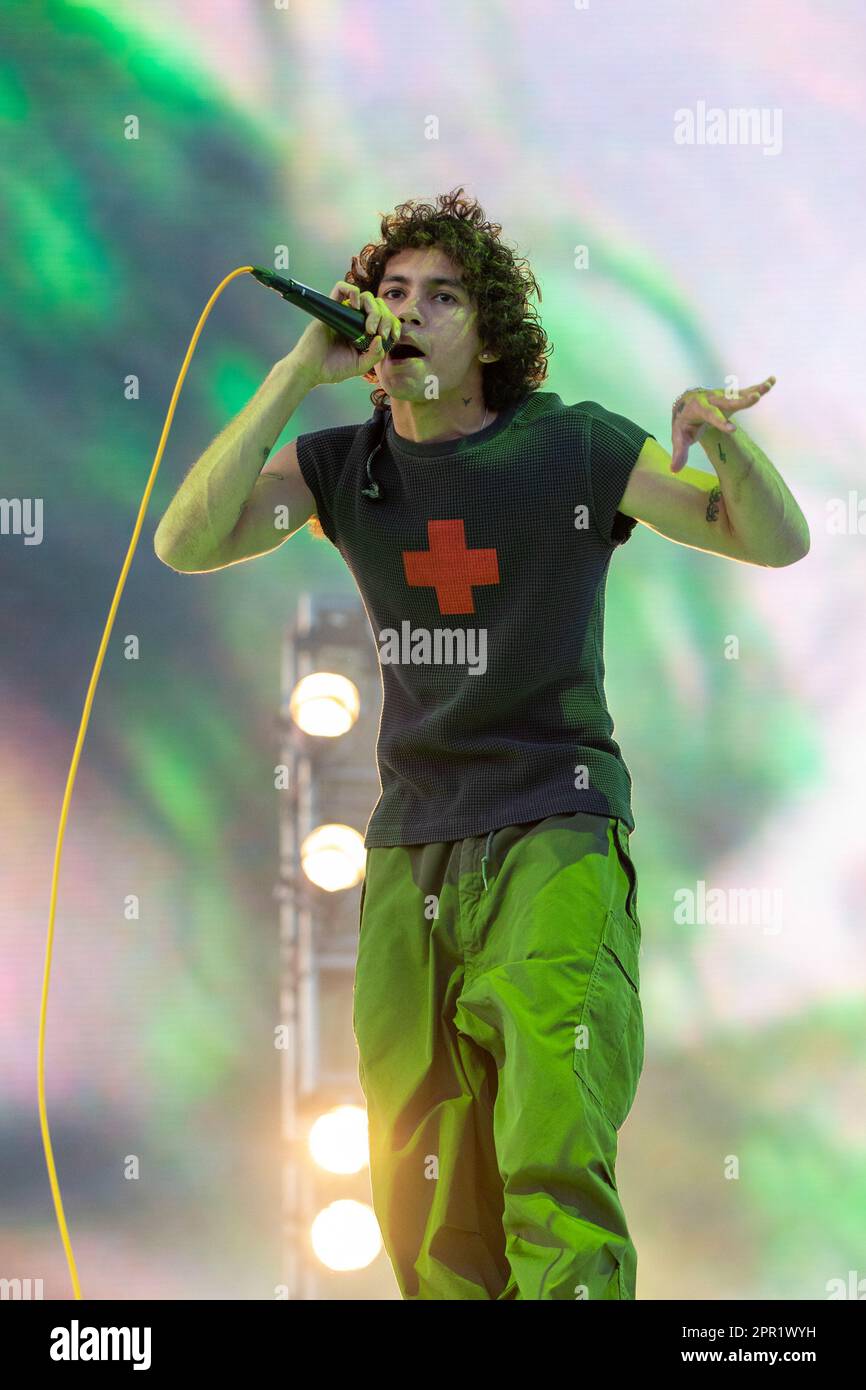 Indio, USA. 23rd Apr, 2023. Dominic Fike during the Coachella Music