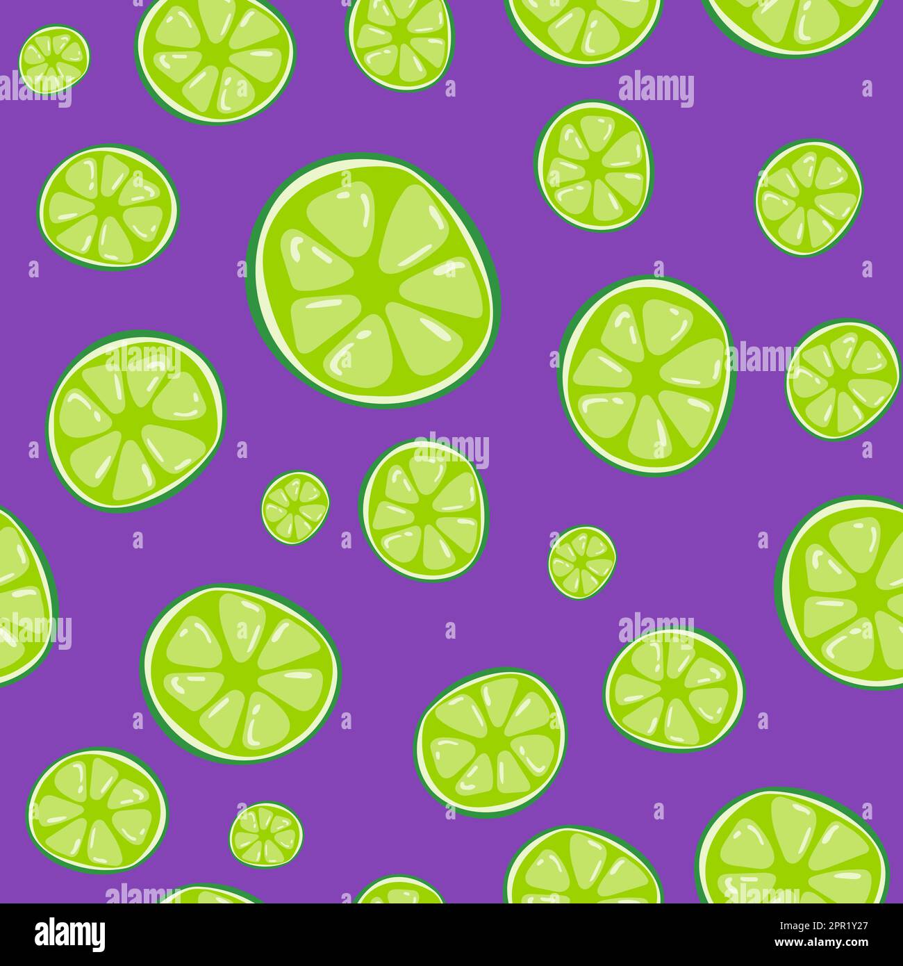 Green lime seamless pattern on purple background Stock Vector Image ...