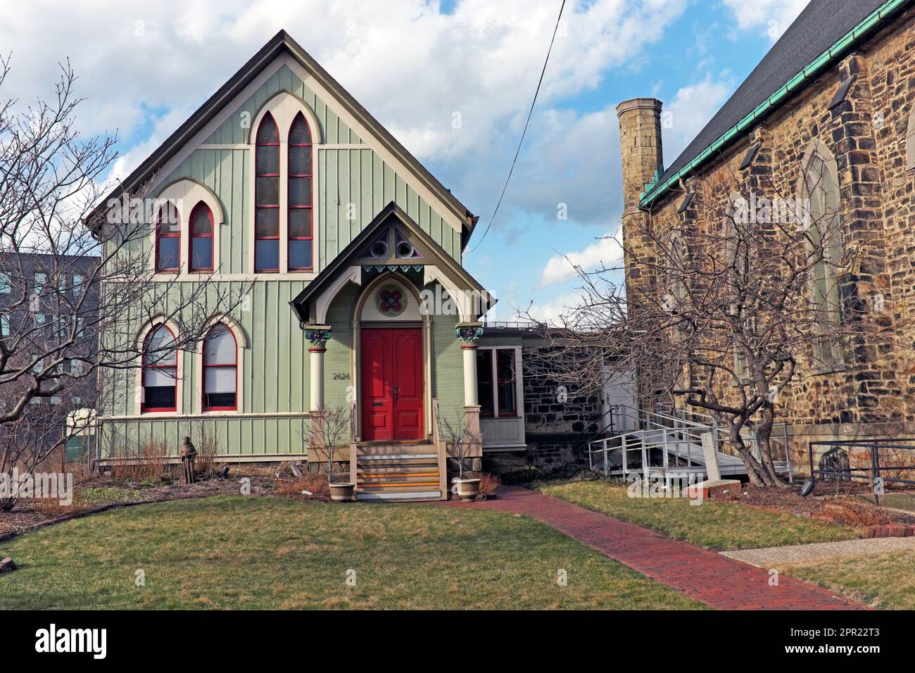 Historic St. John's Episcopal Church Parish Hall on Church Street in