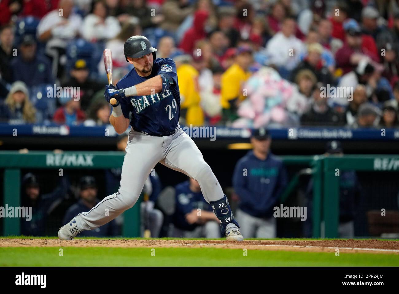 Seattle Mariners' Cal Raleigh plays during a baseball game, Tuesday ...