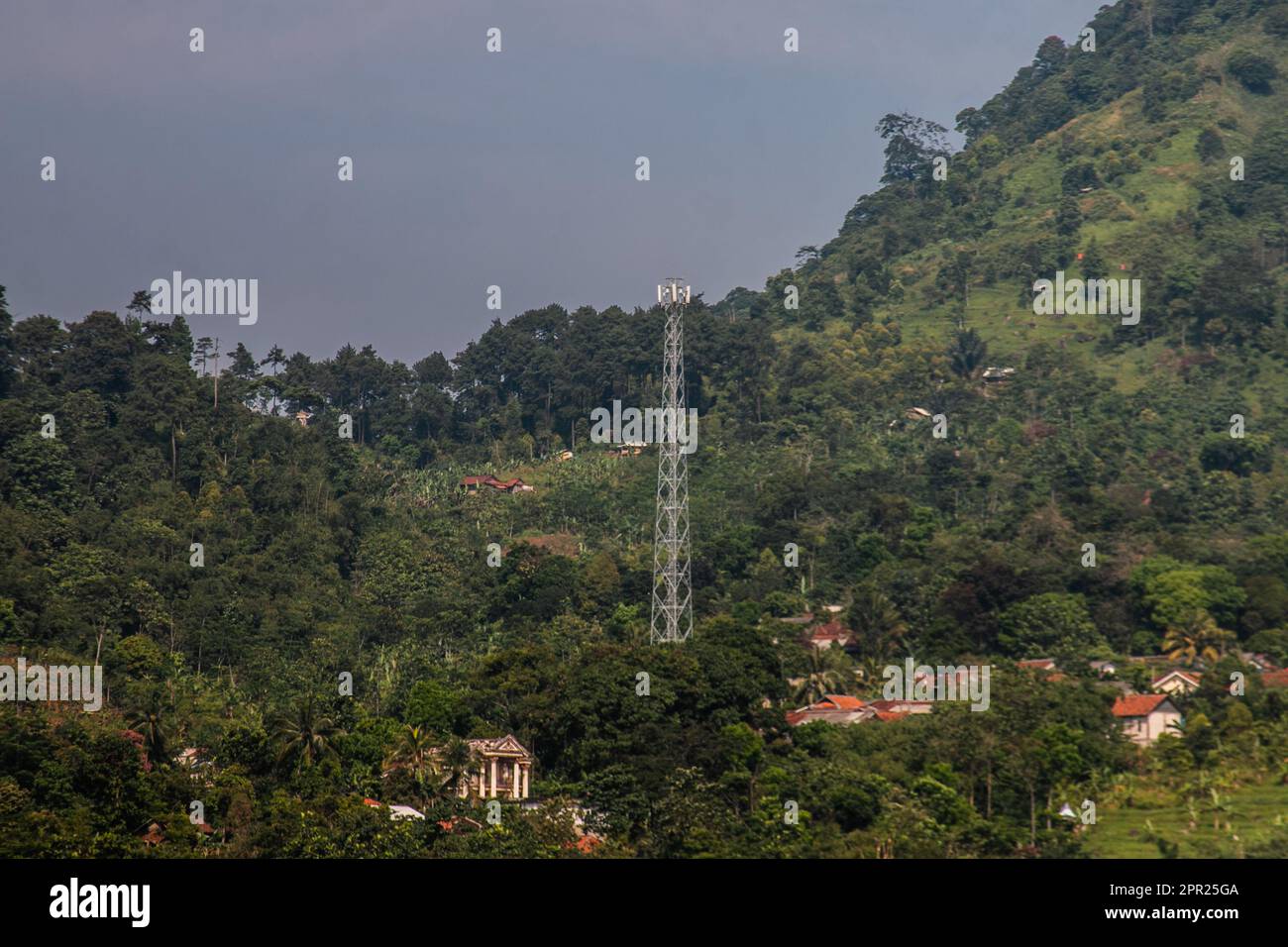Telecommunications tower - stock photo Stock Photo - Alamy