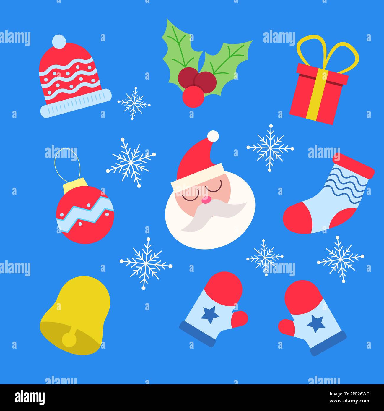 set icon cristmas vector illustration Stock Vector