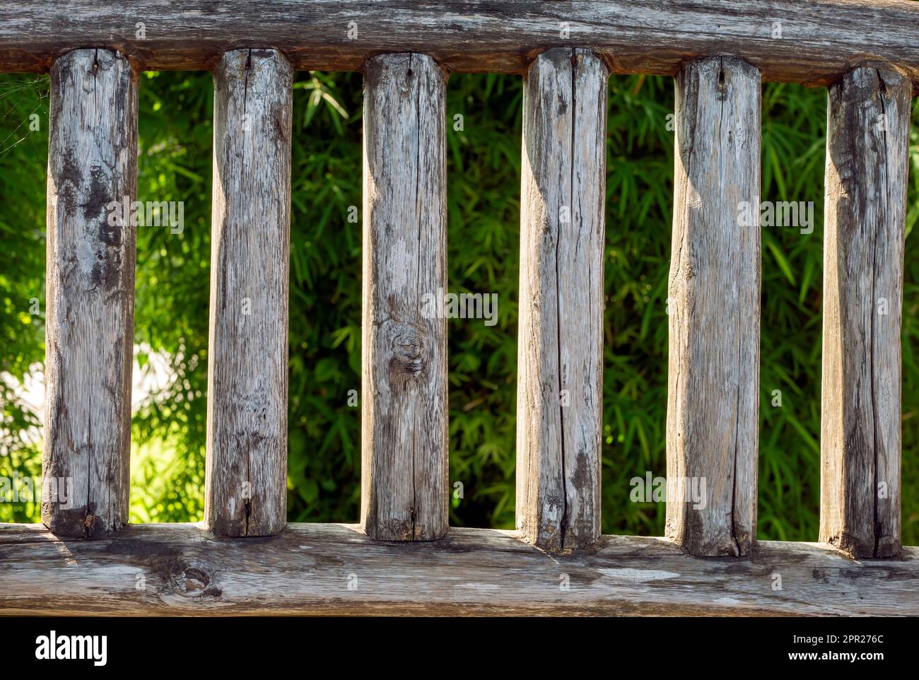 An old wooden fence in a village in Yogyakarta, Indonesia Stock Photo ...