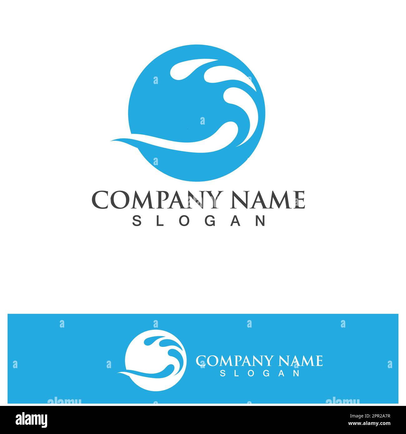 Water wave logo vector illustration design Stock Vector Image & Art - Alamy