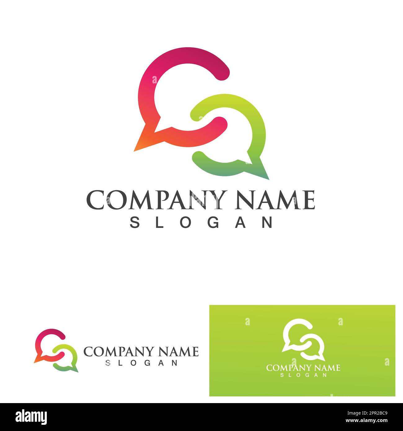 Bubble Chat Social Template and Symbol Stock Vector Image & Art - Alamy