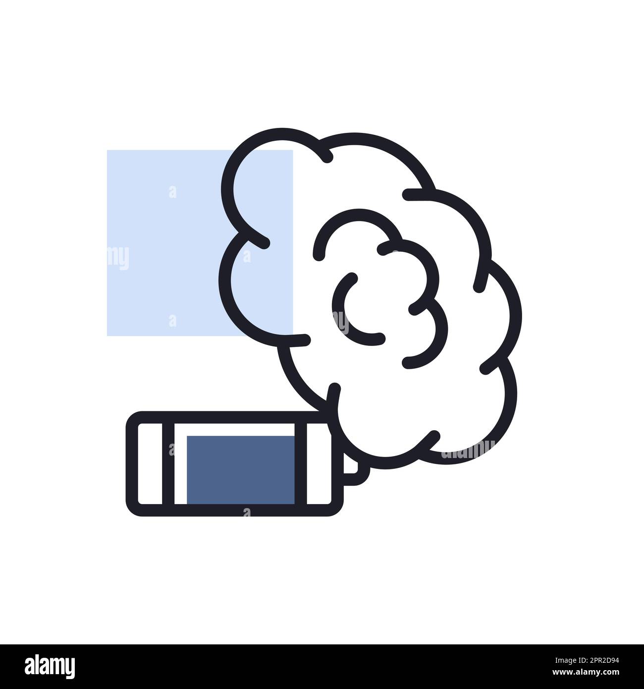 Smoke grenade vector flat icon Stock Vector Image & Art - Alamy