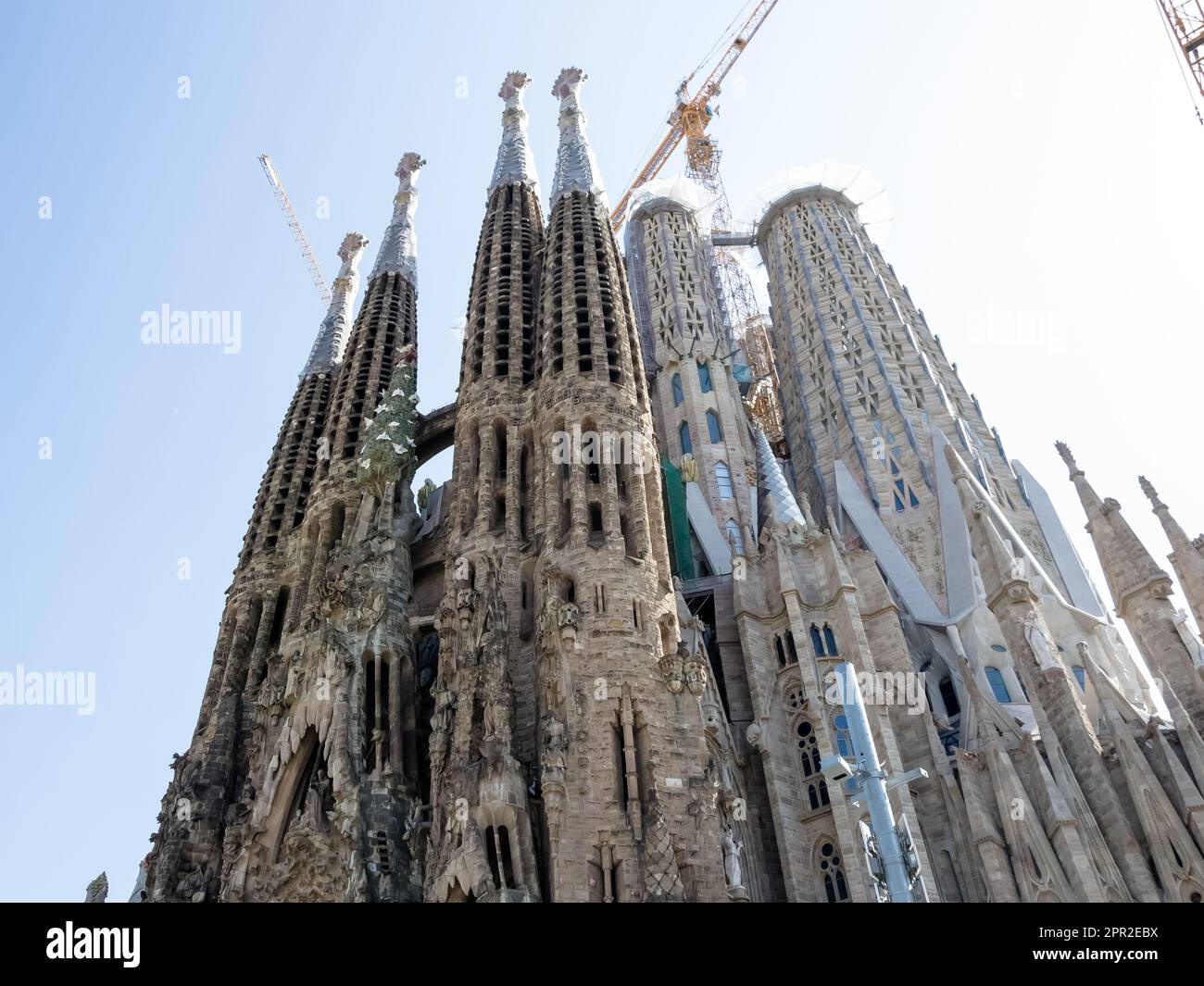 Architectural detail of Sagrada Família, the world's largest unfinished ...
