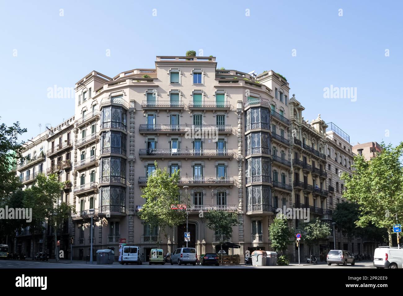 Casa Jaume Forn located in the Quadrat d'Or district, central Barcelona Stock Photo