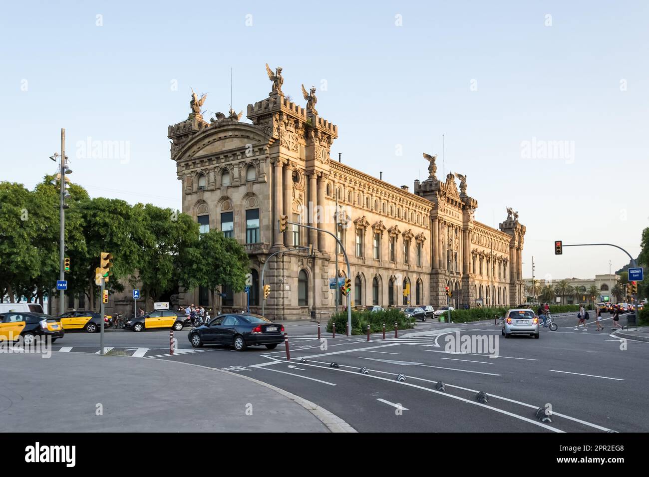 Tax Agency building located at the end of La Rambla in central