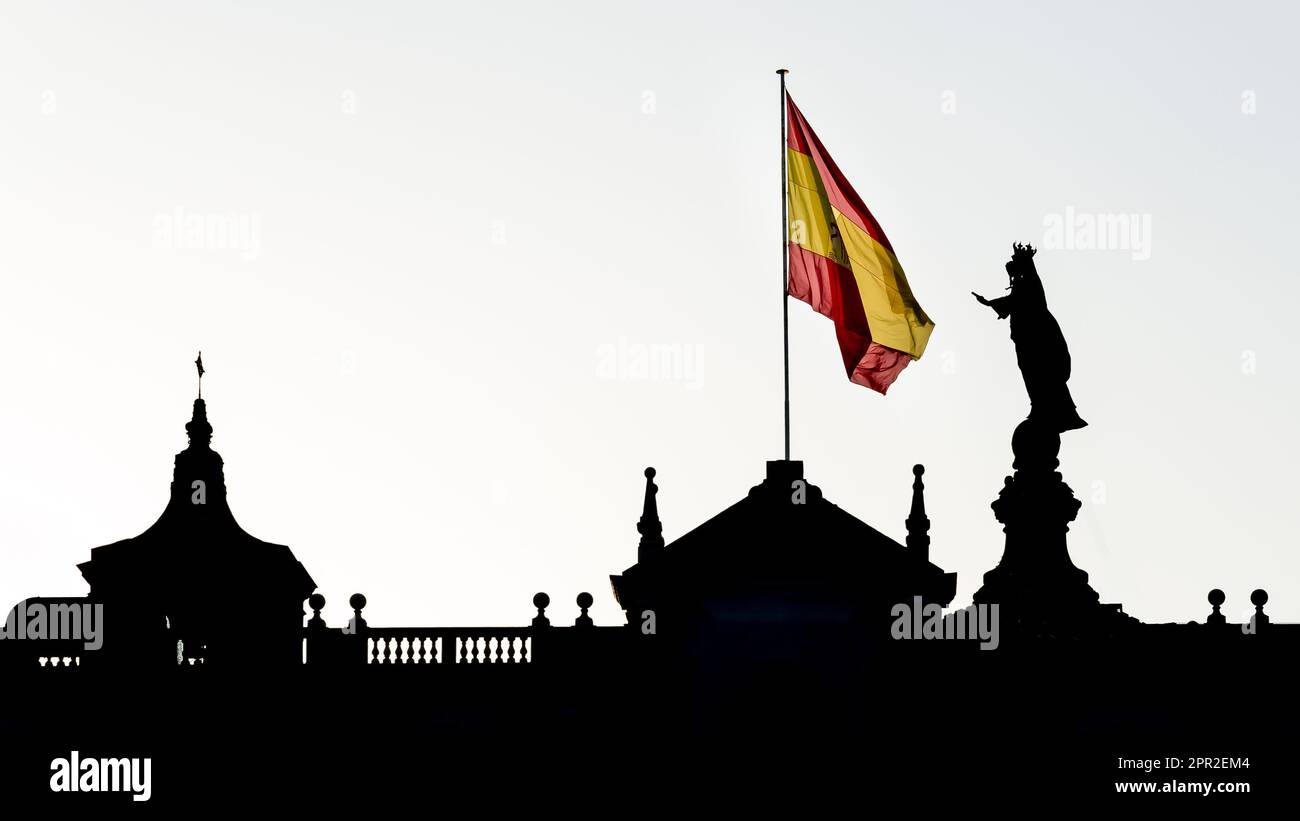 View of the dome of the Basilica of Our Lady of Mercy, a Baroquestyle church in Barcelona, from