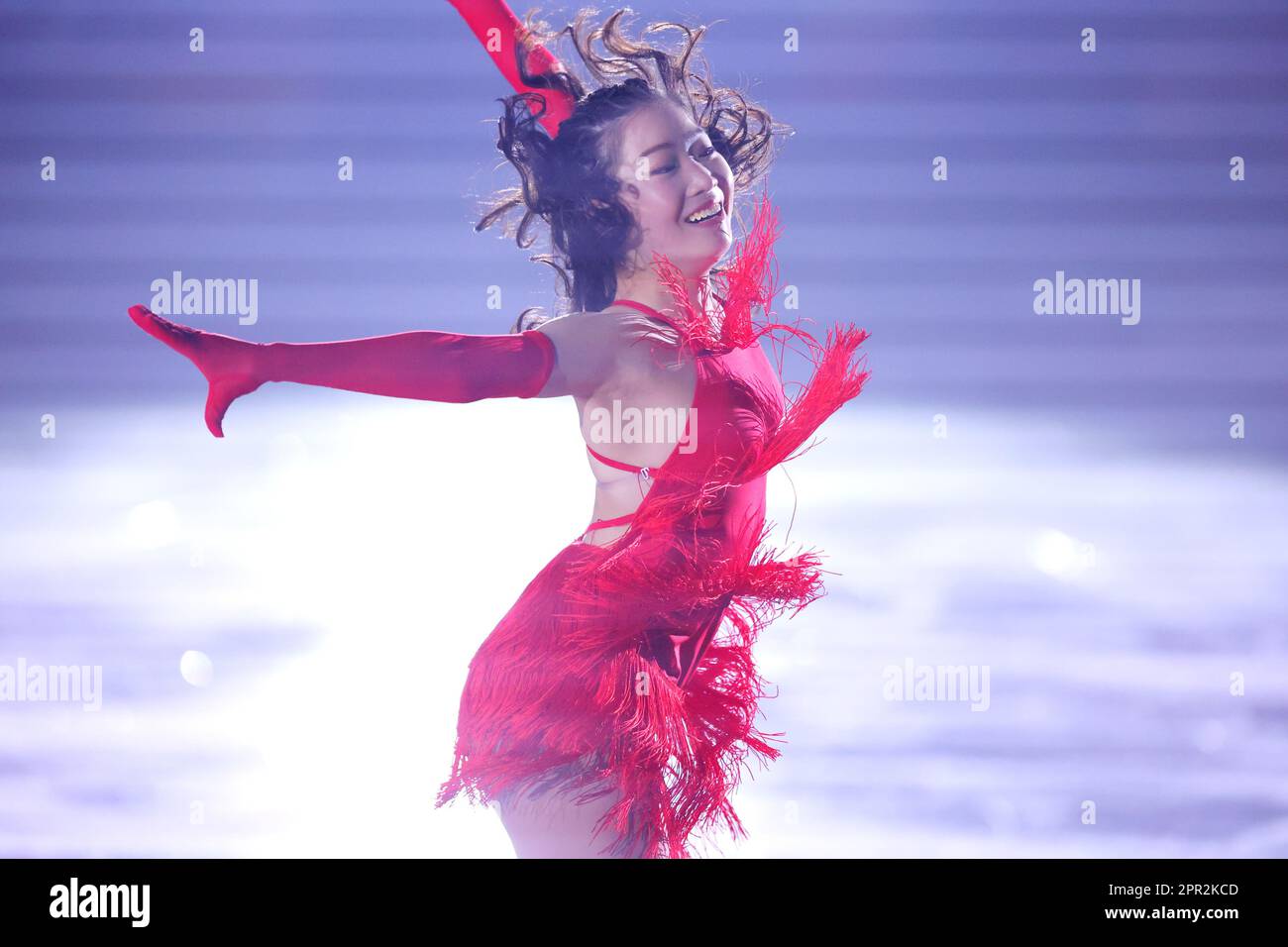 Kinoshita Academy Kyoto Ice arena, Kyoto, Japan. 22nd Apr, 2023. Azusa